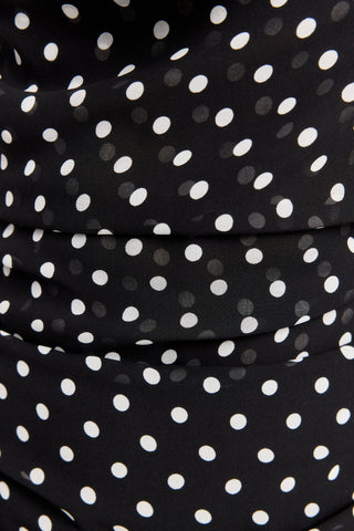 Vestido Clara Maxi – Negro Lunares