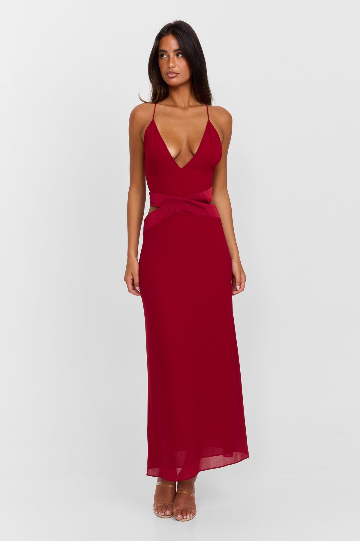 Vestido Sia Maxi – Rojo Pasión