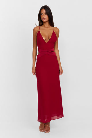 Vestido Sia Maxi – Rojo Pasión