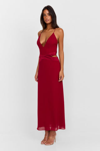 Vestido Sia Maxi – Rojo Pasión