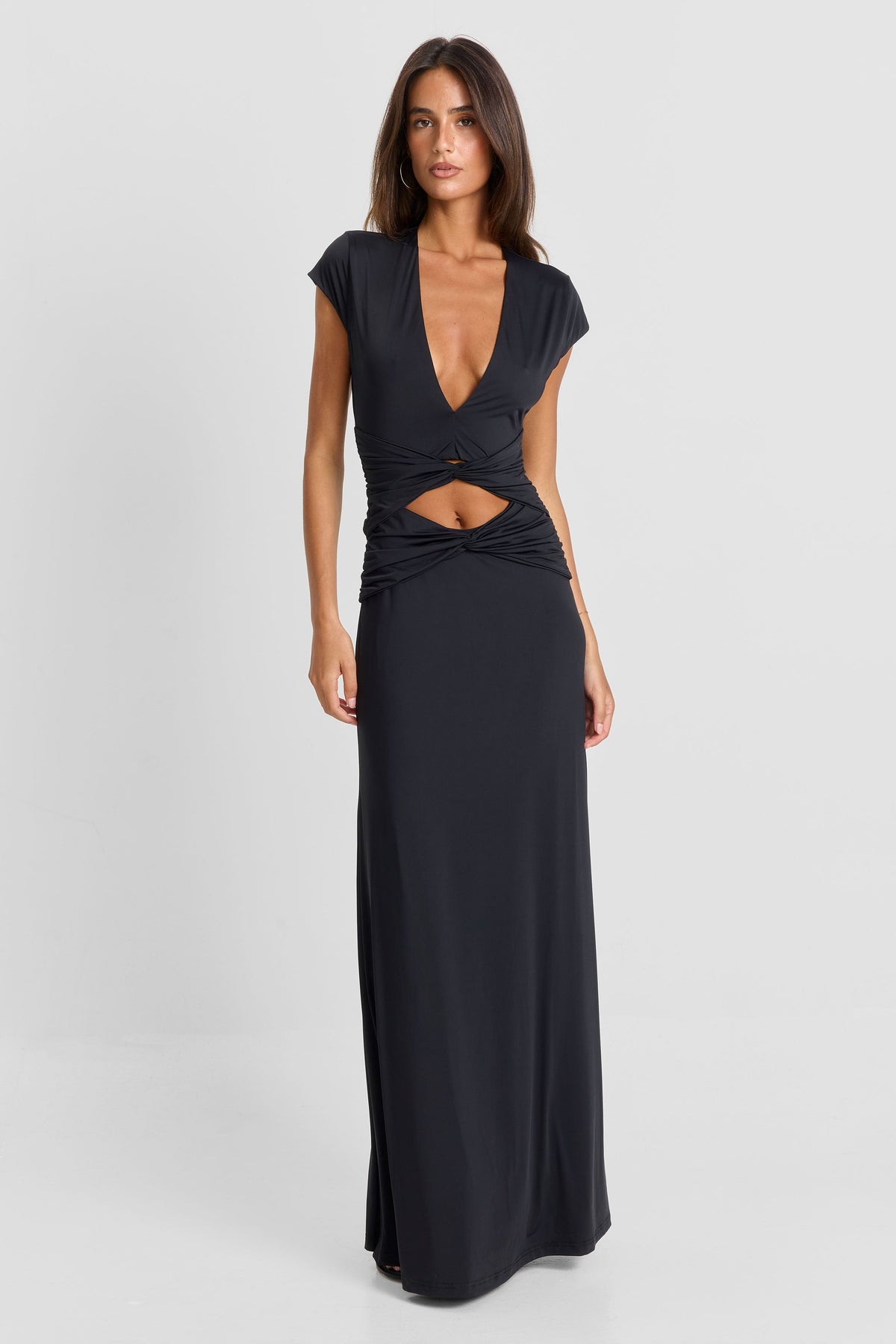 Vestido Arielle Maxi – Negro Sofisticado