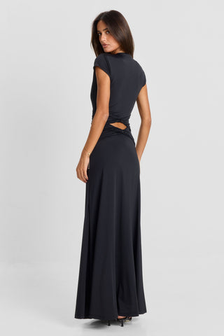 Vestido Arielle Maxi – Negro Sofisticado