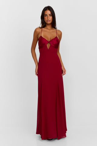 Vestido Electra Maxi – Rojo Impacto