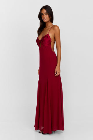 Vestido Electra Maxi – Rojo Impacto