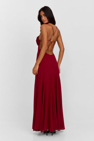 Vestido Electra Maxi – Rojo Impacto