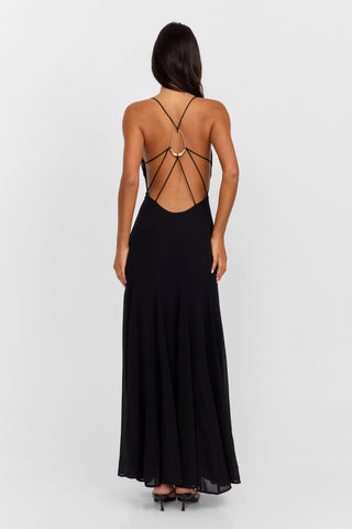 Vestido Electra Maxi – Negro Impacto
