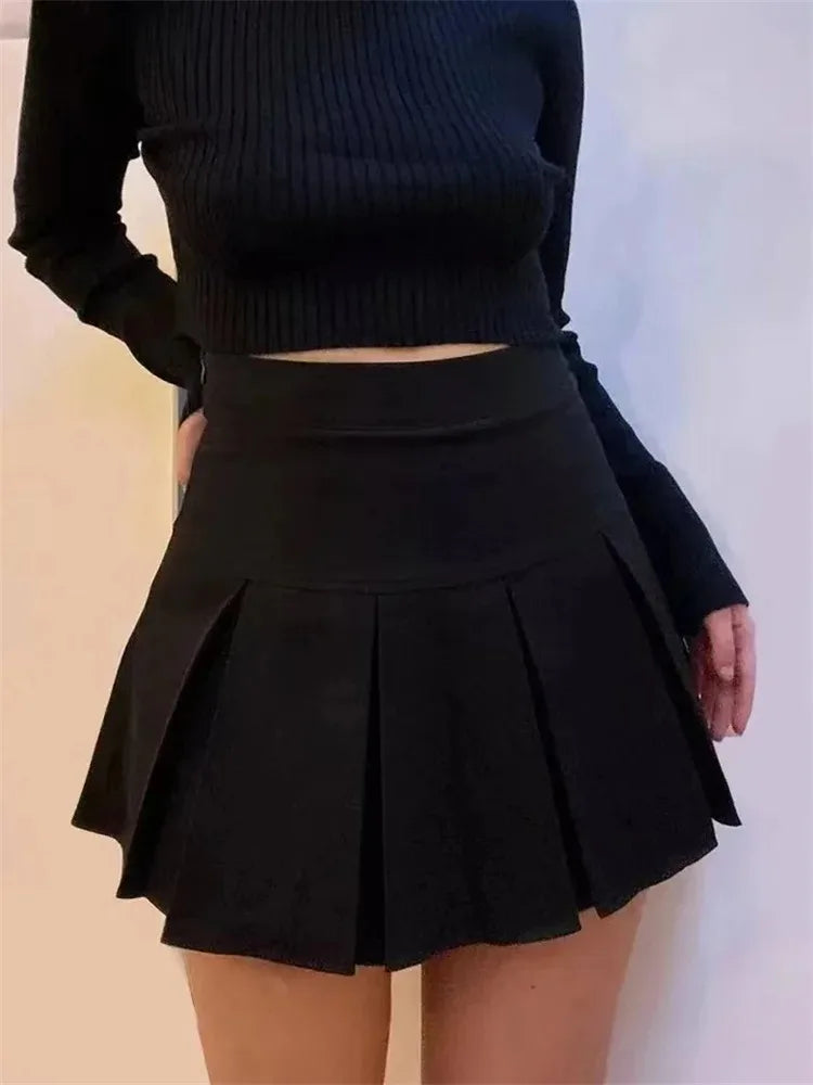 Falda Pleated Y2K – Estilo Kawaii
