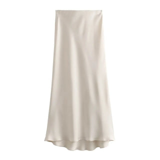 Falda Satin Elegance – Estilo Midi