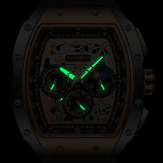 Reloj cuadrado skeleton automático - 3 Colores