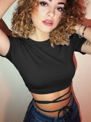 Top Black Core – Estilo Vendaje