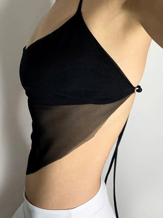 Top Mesh Minimal – Estilo Sexy