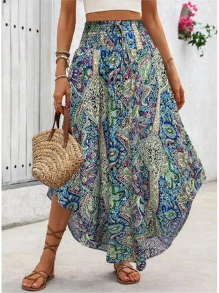Falda Boho Floral – Estilo Verano