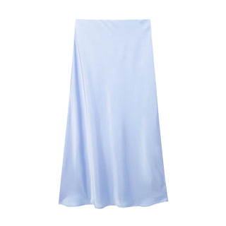 Falda Satin Elegance – Estilo Midi