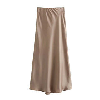 Falda Satin Elegance – Estilo Midi