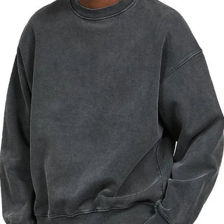 Sudadera Washed Core – Crewneck Fit
