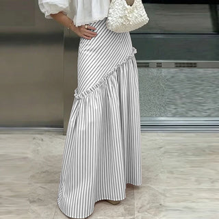 Falda Maxi Stripes Flow – Estilo Vacaciones