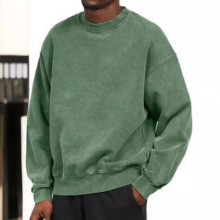 Sudadera Washed Core – Crewneck Fit