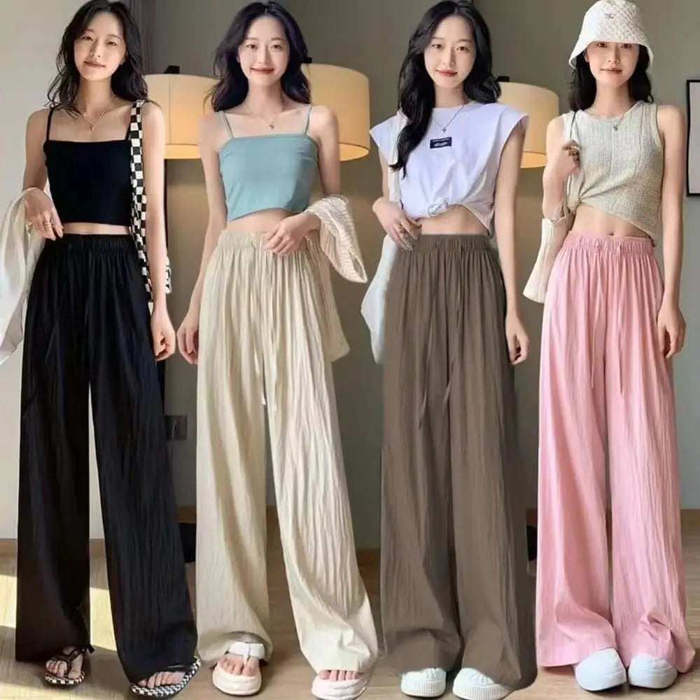 Pantalón Silk Flow – Estilo Coreano