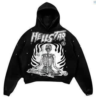 Sudaderas Skull Graphic – Y2K Hoodie