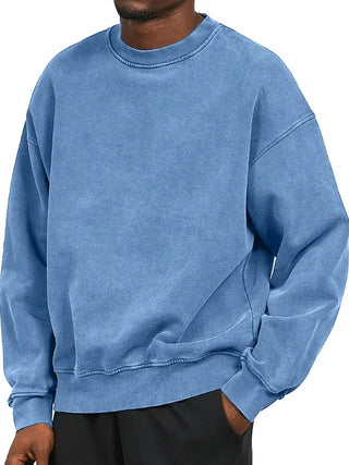 Sudadera Washed Core – Crewneck Fit