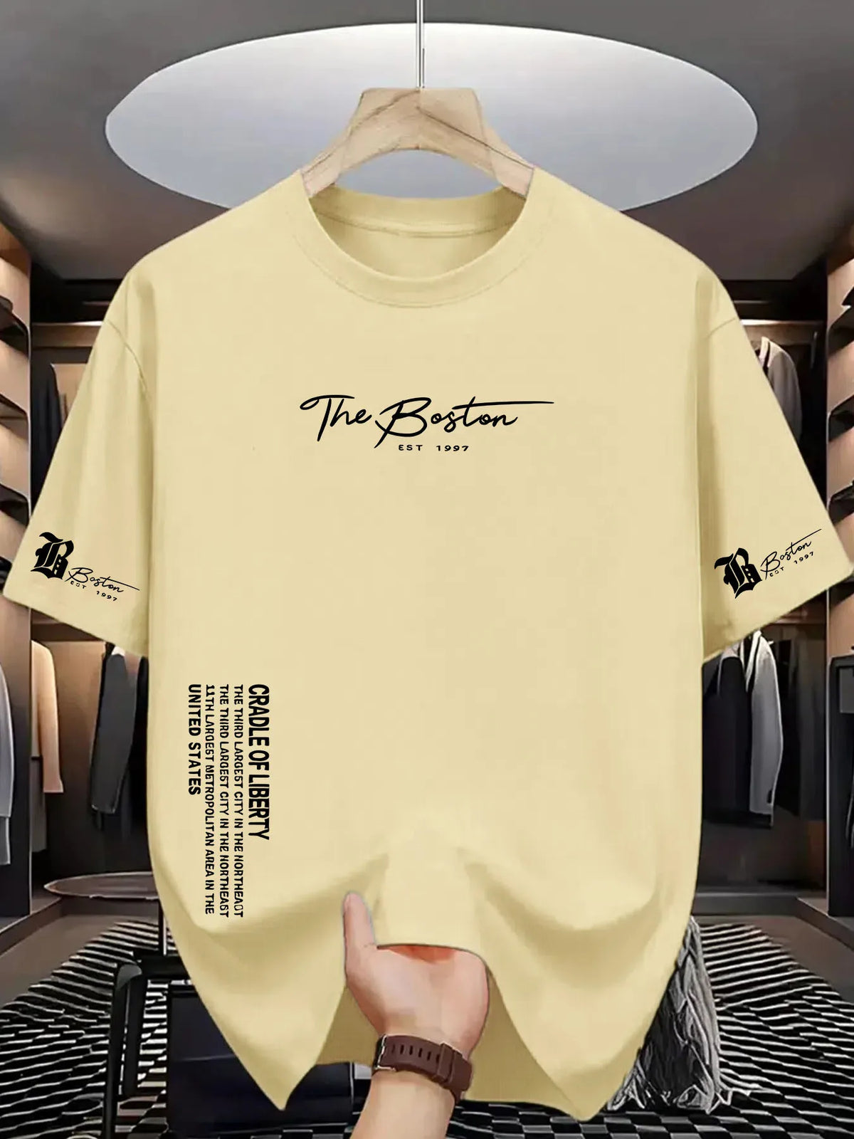 Camiseta Boston Vintage – Oversize Fit