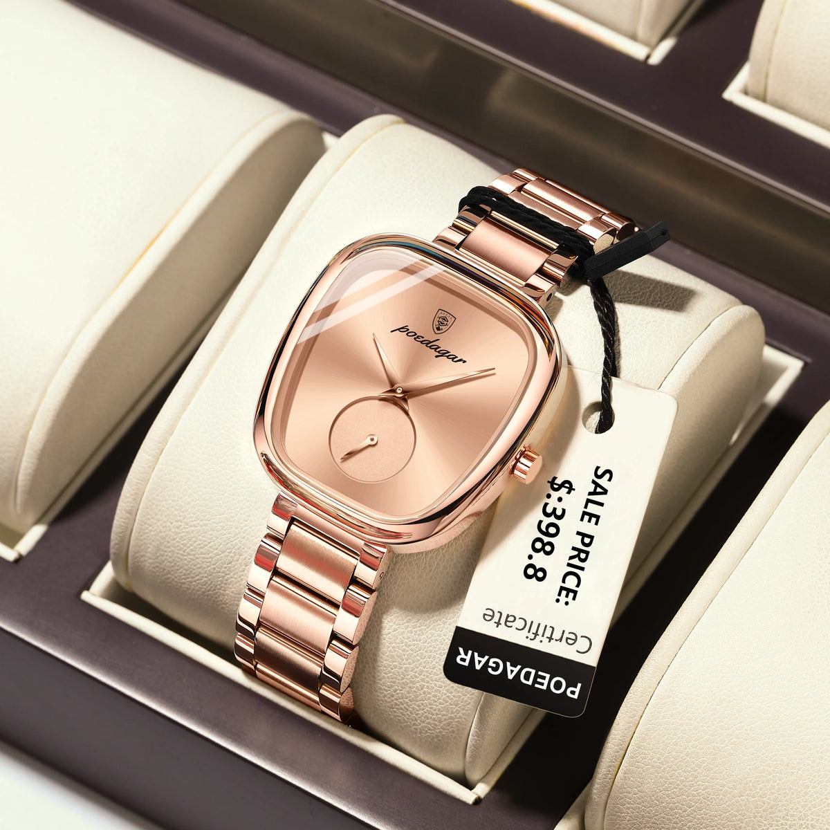 Reloj Elegance Steel – Premium Watch Rosa