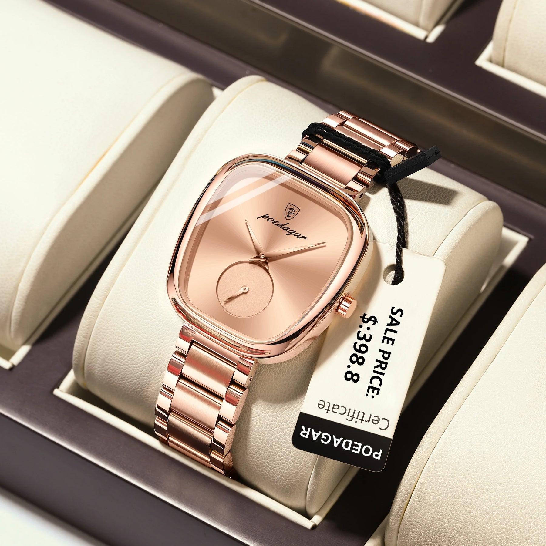Reloj Elegance Steel – Premium Watch Rosa