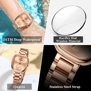 Reloj Elegance Steel – Premium Watch Rosa