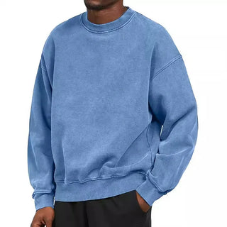 Sudadera Washed Core – Crewneck Fit