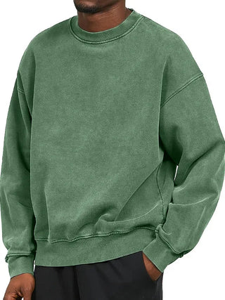 Sudadera Washed Core – Crewneck Fit