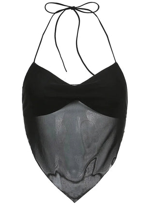 Top Mesh Minimal – Estilo Sexy