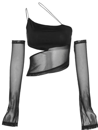 Top Fairy Mesh – Estilo Grunge