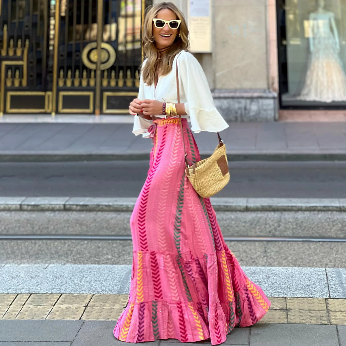 Falda Boho Flow – Estilo Playa