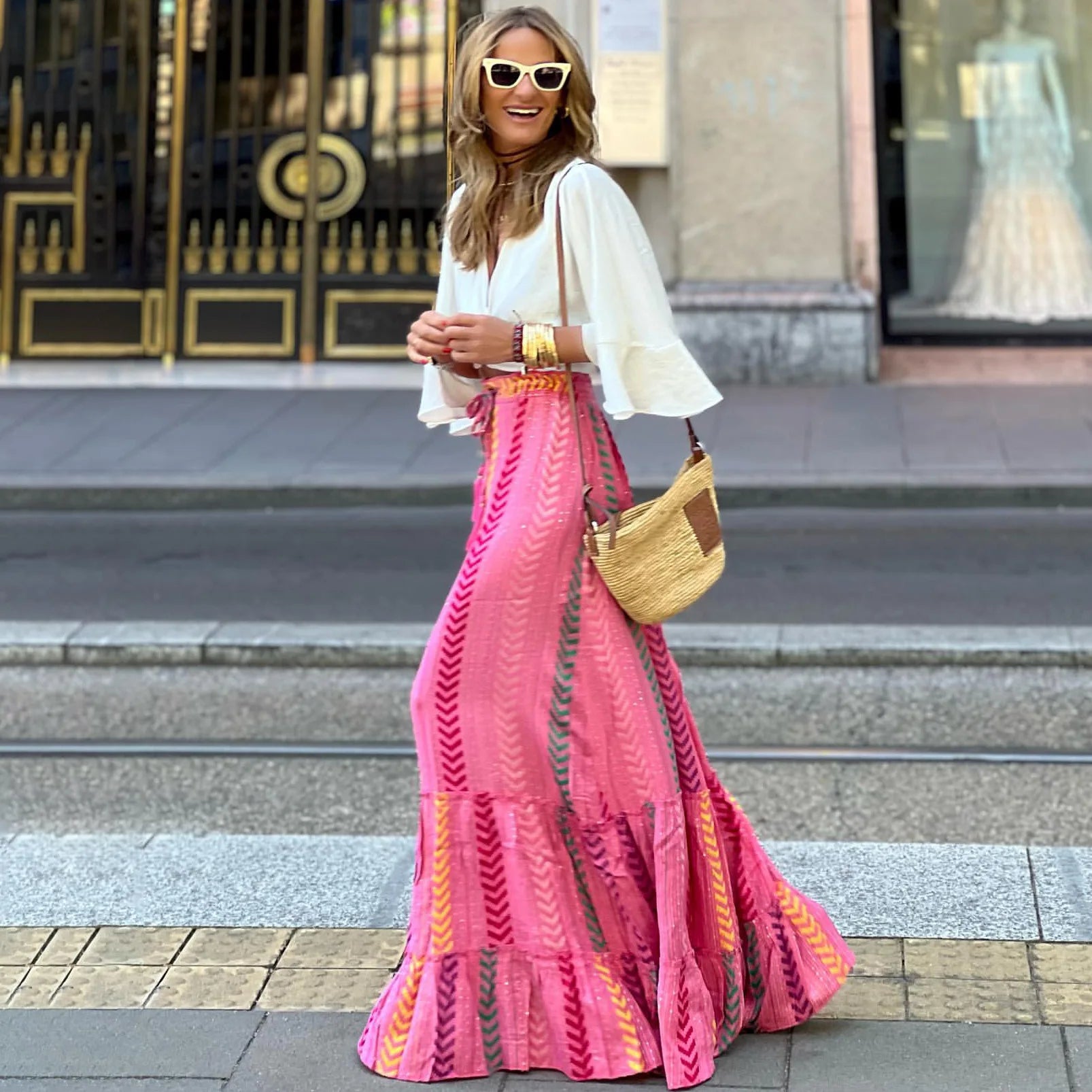 Falda Boho Flow – Estilo Playa