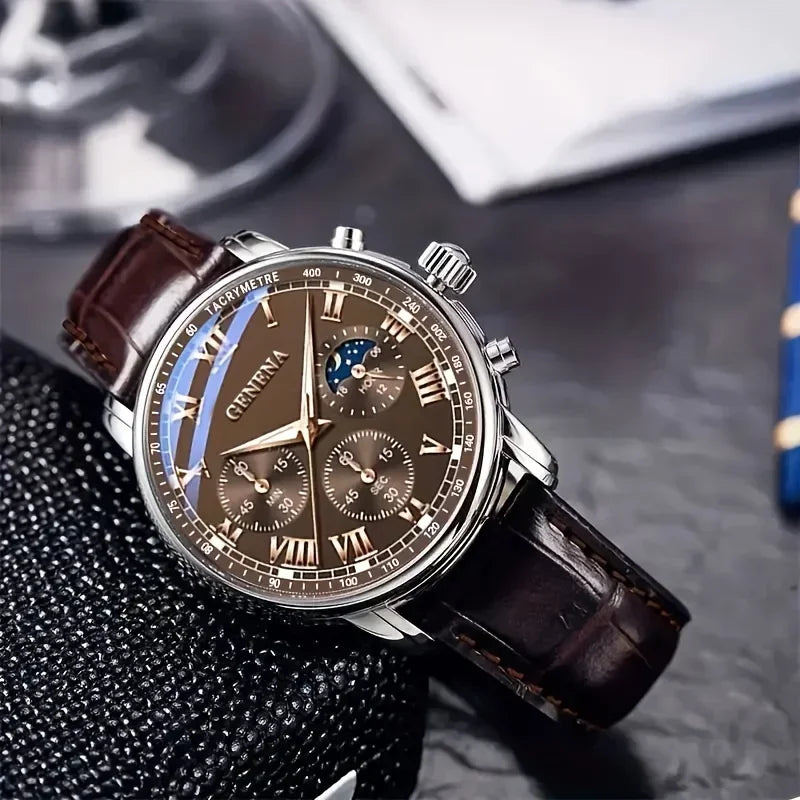 Reloj plateado clásico