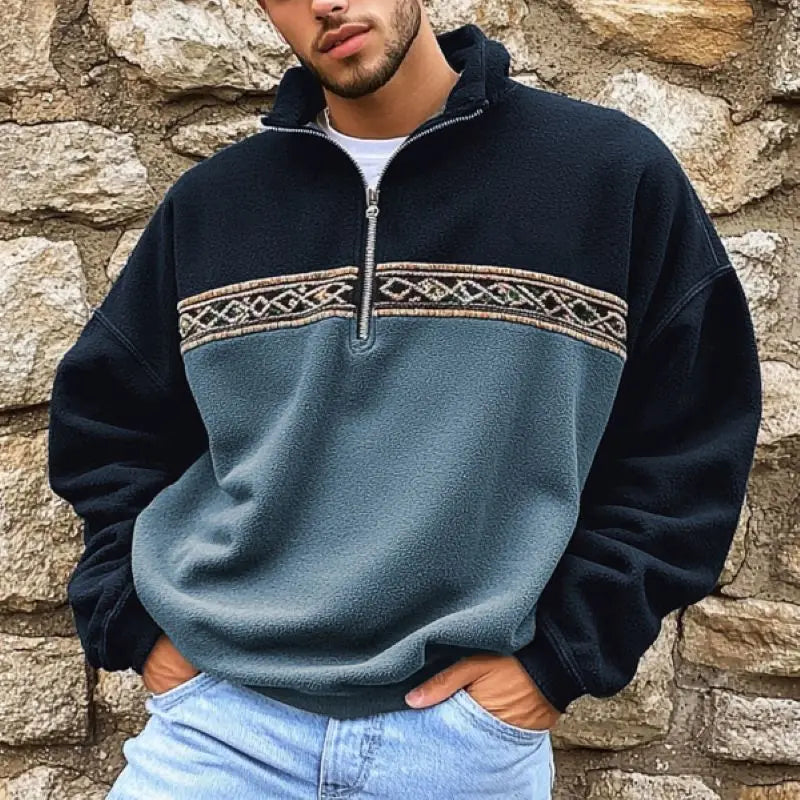 Sudadera Tribal Polar – Oversize Fit