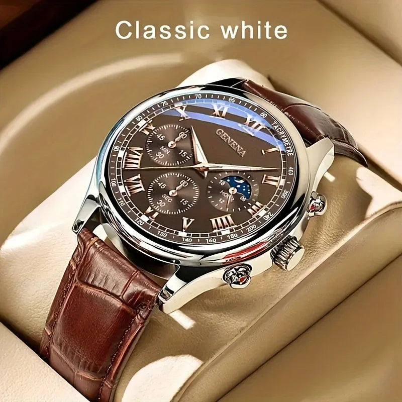 Reloj plateado clásico