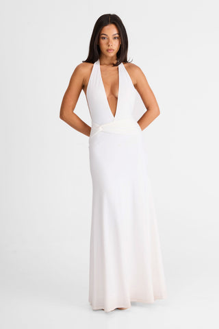 Vestido Antoinette Maxi – Blanco Imperial