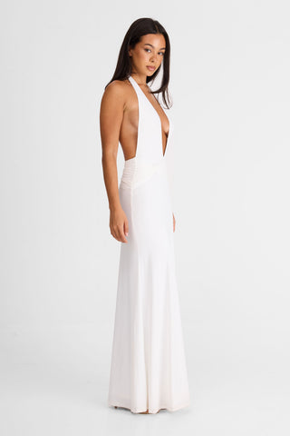 Vestido Antoinette Maxi – Blanco Imperial