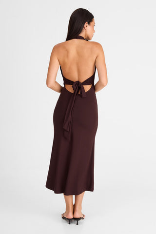 Vestido Thea Midi – Chocolate Chic