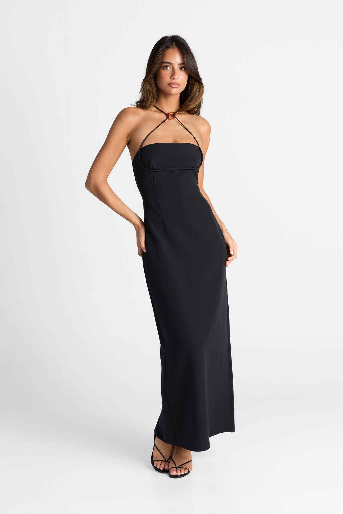 Vestido Rosalie Maxi – Negro Elegante