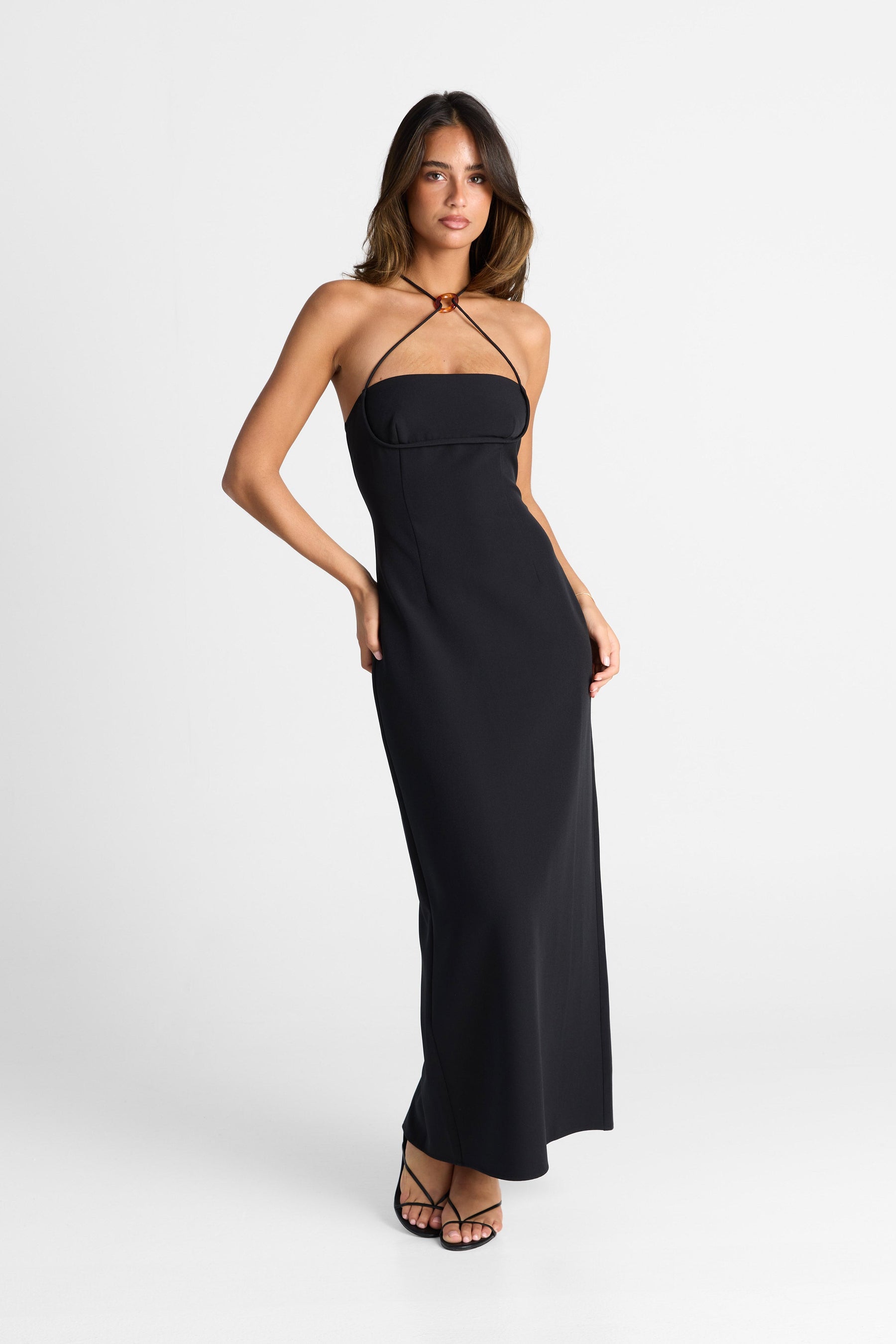 Vestido Rosalie Maxi – Negro Elegante