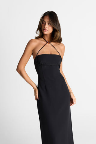 Vestido Rosalie Maxi – Negro Elegante