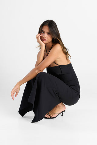 Vestido Rosalie Maxi – Negro Elegante