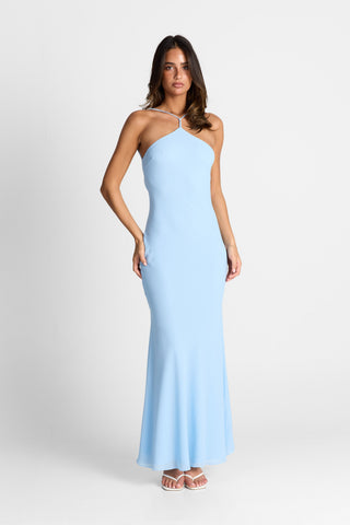 Vestido Seraphina Maxi – Azul Elegante