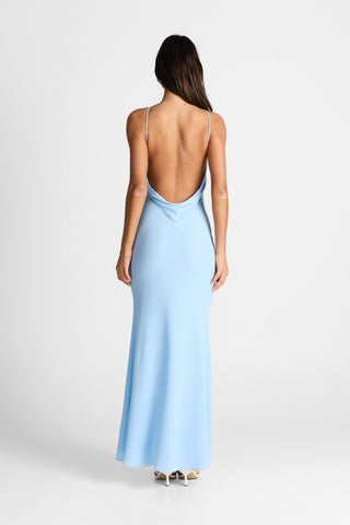 Vestido Seraphina Maxi – Azul Elegante