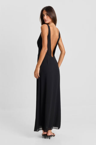 Vestido Juno Maxi – Negro Poderoso