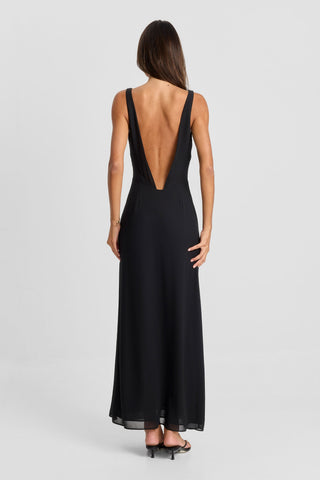 Vestido Juno Maxi – Negro Poderoso