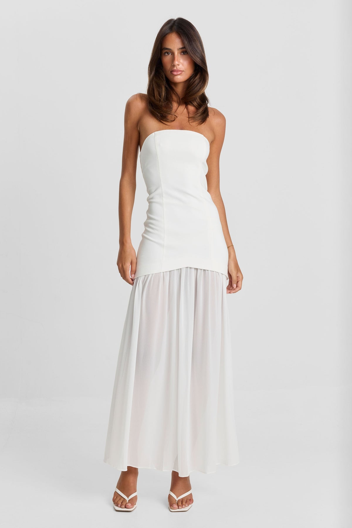 Vestido Gigi Maxi – Blanco Chic