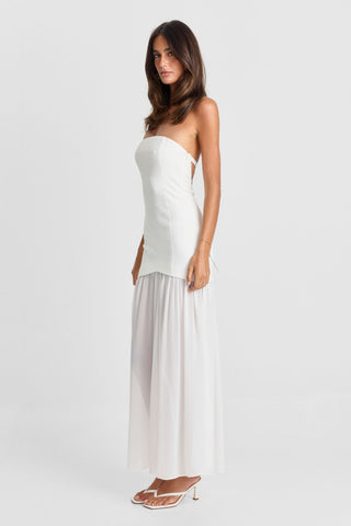 Vestido Gigi Maxi – Blanco Chic